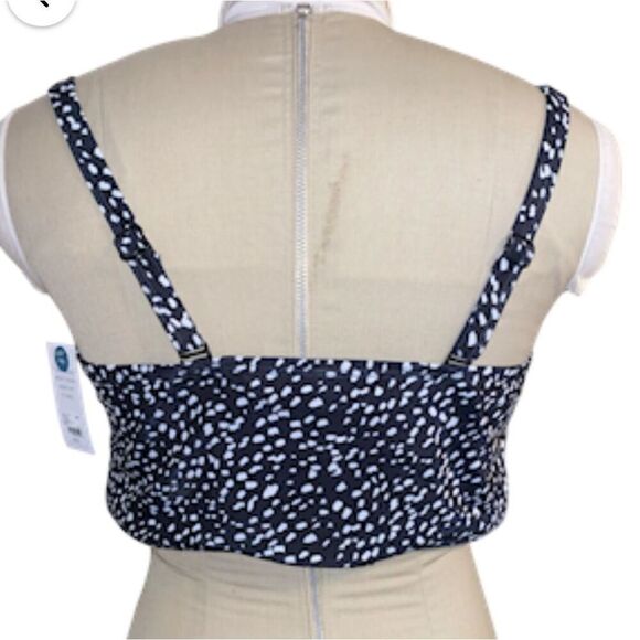 NWT Cacique Swim Top Sz. 42 D Long Line Lightly Lined Balconette Plus - Picture 6 of 8